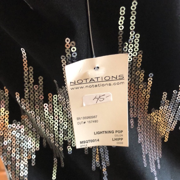 Black and Silver dress top - Picture 4 of 4